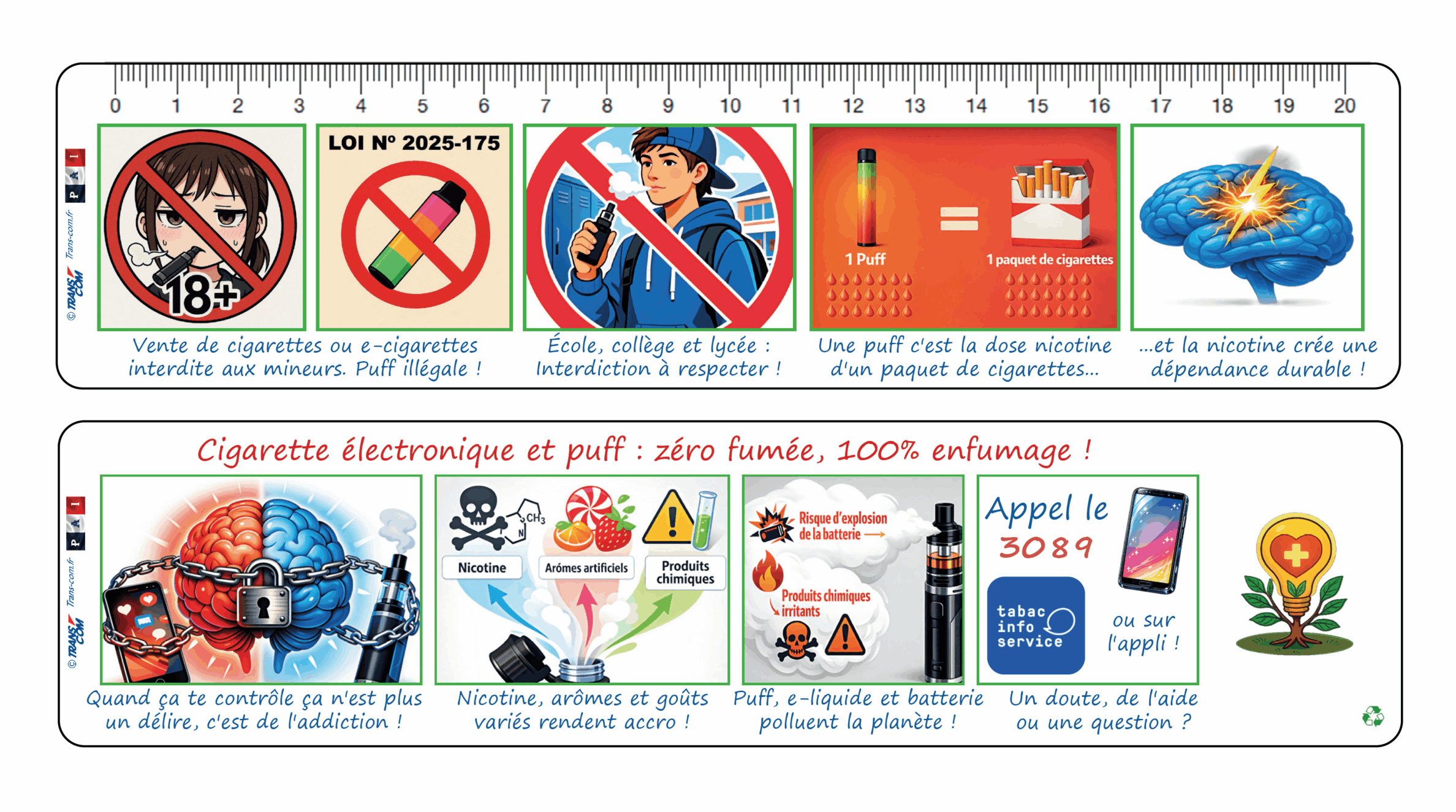 12 E-cigarette et puff