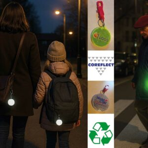 Réflecteurs catadioptres à attache